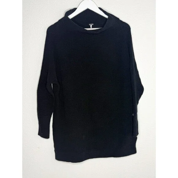 Free People Black Turtleneck Sweater Dress - Picture 2 of 5